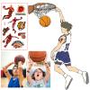 Aotusoa 10-Set Basketball Temporary Tattoos for International Competitions, Waterproof Tattoo Stickers for Kindergarten, School Crafts, Sports Clubs, Decor view 3