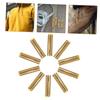 Gold Copper Shoelace Tips, 50-Piece DIY Replacement Set view 2