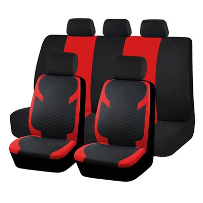 ORBHES 9-Piece Car Seat Covers, Compatible with Audi S5 F5 2-Door Coupe 2017–2023, Interior Accessories, 5-Red