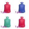 Rubber Hot Water Bottles, Hand Warmers, Menstrual Relief, Natural Rubber, Random Color, 4-Pack view 2