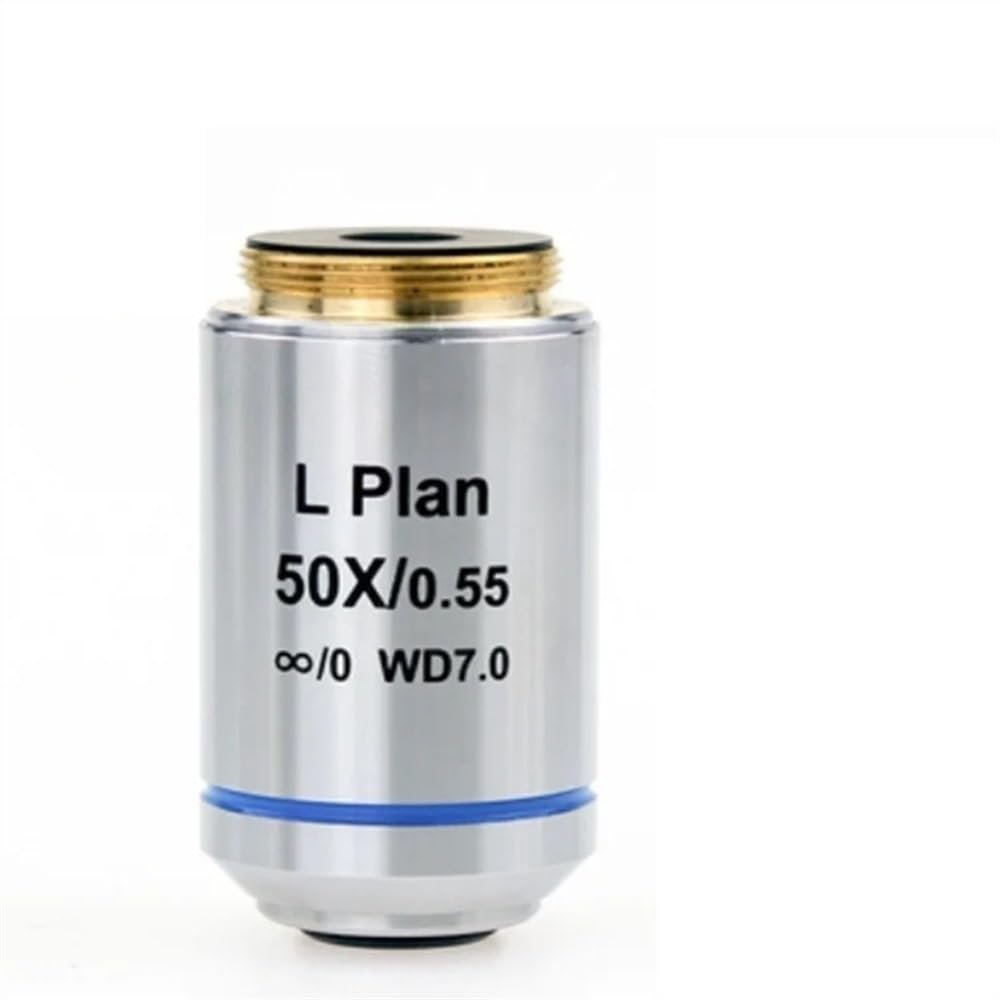 50× Microscope Auxiliary Lens Kit, Flat-Field Infinity Plan Objective, RMS 20.2 mm