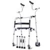 Height-Adjustable Folding Walking Frame with Padded Armrests view 1