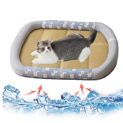 BANTASE Dog Cooling Mat 31.5 x 23.6 in, Self-Cooling Waterproof Pet Mat, XL