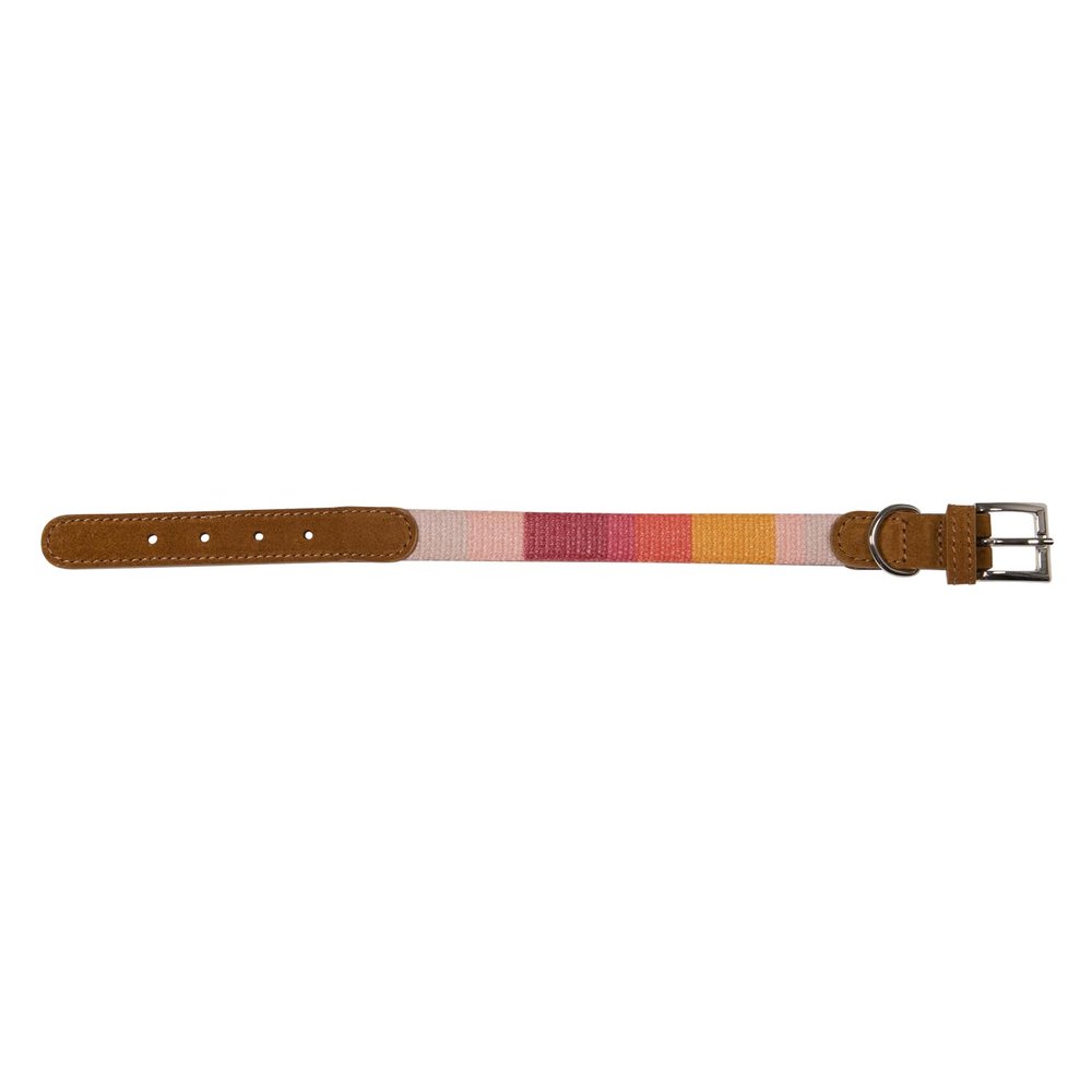 JACK AND VANILLA Ibiza Dog Collar, Pink, 30 mm x 55 cm