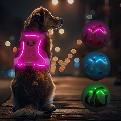 Light-Up Rechargeable Dog Harness