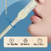 2-in-1 Manual Nose Hair Trimmer, Double-Sided, 360° Rotating, Beige, 6-Piece view 2