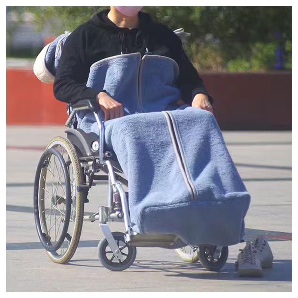 WSFZEG Fleece-Lined Waterproof Wheelchair Leg Cover