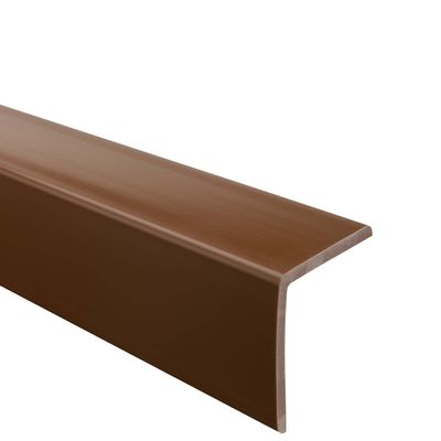 Quest PVC Corner Trim 35 x 35 mm Without Adhesive Tape - Brown, 70 cm