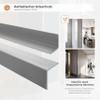 Quest PVC Corner Trim 35 x 35 mm Without Adhesive Tape - Brown, 70 cm view 3