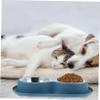 COLLBATH Stainless Steel and Plastic Double Bowl for Cats and Dogs view 2