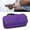 POVVFRTY Insulin Cooler Travel Case, Soft Oxford Fabric, Compact Portable Diabetic Case with 2 Ice Packs, Purple view 2