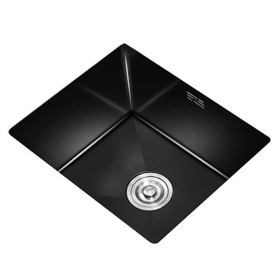 Yngg KANBUN Single-Bowl Black Stainless Steel RV Sink, 38 x 30 cm