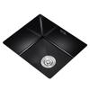 Yngg KANBUN Single-Bowl Black Stainless Steel RV Sink, 38 x 30 cm view 1