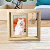 Rotating Pet Memorial Picture Frame with Heart Charm view 3