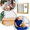 Rotating Pet Memorial Picture Frame with Heart Charm view 4