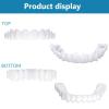 Brigtviee 2 Pairs Snap-In Veneers, Fake Teeth, Upper and Lower view 4