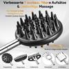 Extendable Back Scratcher, 5 Detachable Heads, Reinforced Stainless Steel Handle view 2