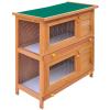 Homgoday Outdoor Wooden Rabbit Hutch with Run view 1