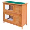 Homgoday Outdoor Wooden Rabbit Hutch with Run view 2