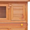 Homgoday Outdoor Wooden Rabbit Hutch with Run view 4