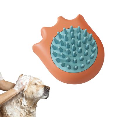 2-in-1 Dog Bath Brush with Shampoo Dispenser