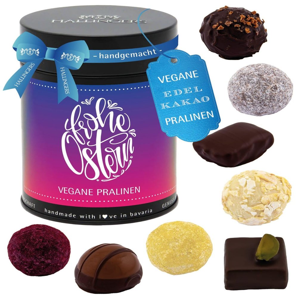 Hallingers Vegan Easter Truffles in “Happy Easter” Gift Tin