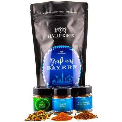 Hallingers Gourmet Gift Set – “Greetings from Bavaria” Surprise Bag, 39 g