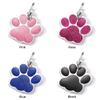GISUREY Paw-Shaped Engraved Dog Tag with Glitter view 2
