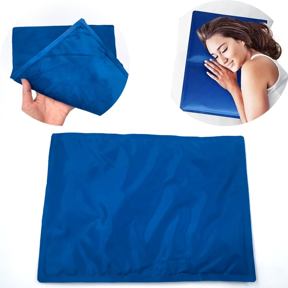 Reusable Gel Ice Pack Pillow for Sleep, Cooling Head Pad