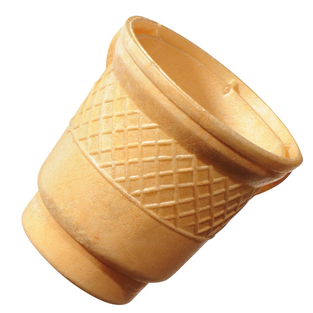 Bazko Large Wafer Cups | Semi-Sweet Ice Cream Wafers, 7.8 cm / 7.5 cm | 208 pcs
