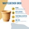 Bazko Large Wafer Cups | Semi-Sweet Ice Cream Wafers, 7.8 cm / 7.5 cm | 208 pcs view 2