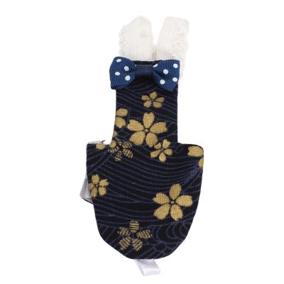 Pet Bird Diapers, Adjustable Golden Flower Pattern for Parakeets, Cockatiels, and Macaws