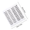 20 Pairs of 3D Fiber False Eyelashes, Natural Black view 2