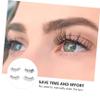 20 Pairs of 3D Fiber False Eyelashes, Natural Black view 3