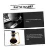 Healeved Iron Alloy Shaving Brush Stand with Inverted Design view 2