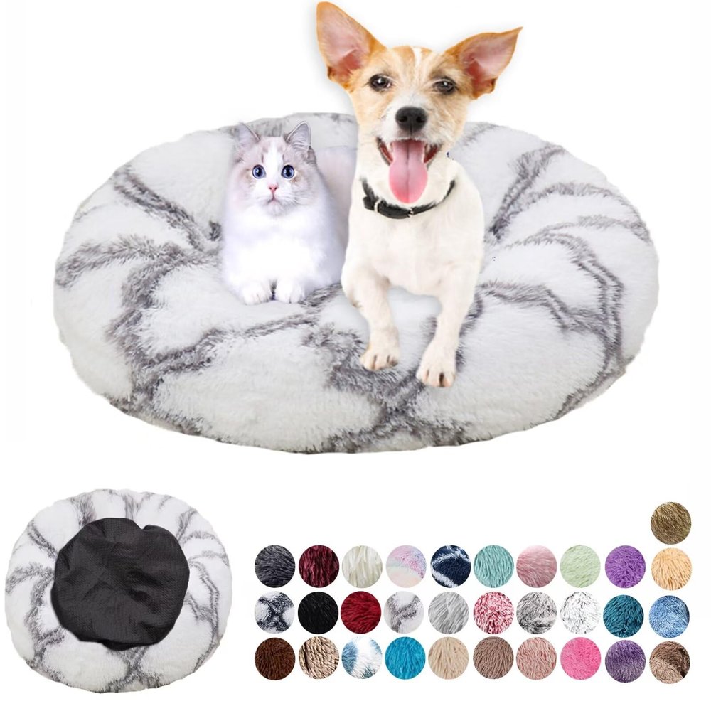 Ryanbem Round Plush Dog Bed