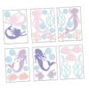 Self-Adhesive Mermaid Wall Decals for Kids' Room, 1 Set view 1