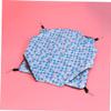 Yardwe 2-Piece Warm Hammock for Small Pets, Double-Layer Hammock for Hamsters, Rats, and Chinchillas, Blue with Cute Rabbit Pattern view 2