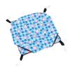 Yardwe 2-Piece Warm Hammock for Small Pets, Double-Layer Hammock for Hamsters, Rats, and Chinchillas, Blue with Cute Rabbit Pattern view 3