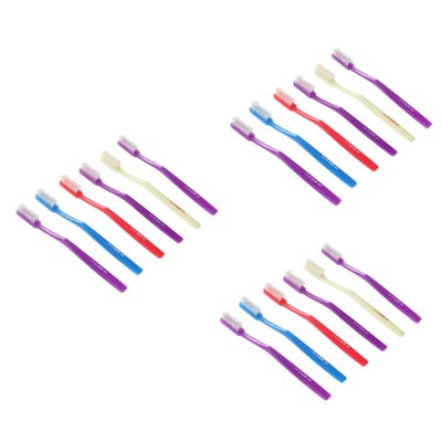 Beaupretty 18-Piece Adult Cleaning Toothbrush Set with Hard, Extra-Hard Bristles