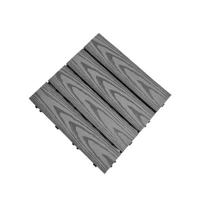 pujindu Interlocking Plastic Deck Tiles, Waterproof Outdoor Flooring, Gray-A, 11.8 x 11.8 in, 8 Pieces