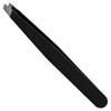 Professional Slant-Tip Eyebrow Tweezers for Hair Removal, Black view 1