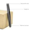 Professional Slant-Tip Eyebrow Tweezers for Hair Removal, Black view 4