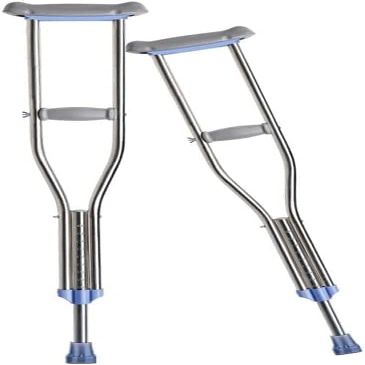 WUFUE Forearm Crutch for Older Adults, Non-Slip Spring-Loaded Double Crutch