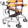 WUFUE Medical Walker with Seat for Stroke Rehabilitation, Orange view 1