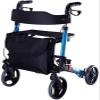 Lightweight Foldable Height-Adjustable Aluminum Rollator for Older Adults view 1