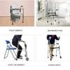 Padded Shower Chair and Foldable Rolling Walker for Seniors view 2