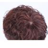 15 x 16 cm Curly Human Hair Topper with 3 Clips, Natural Black view 3