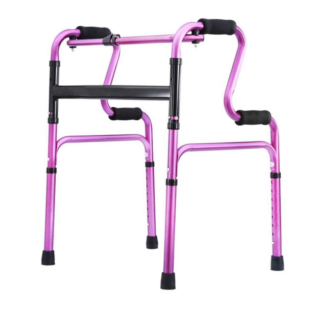 WUFUE Folding Walker, Walking Aid for Older Adults, Aluminum-Alloy Handrail Frame