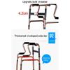 WUFUE Folding Walker, Walking Aid for Older Adults, Aluminum-Alloy Handrail Frame view 3